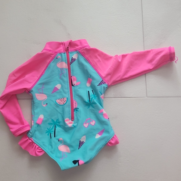 Baby Girl One Piece Bathing Suit - Picture 2 of 2